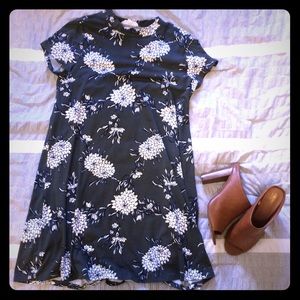 Forest Green Floral Dress